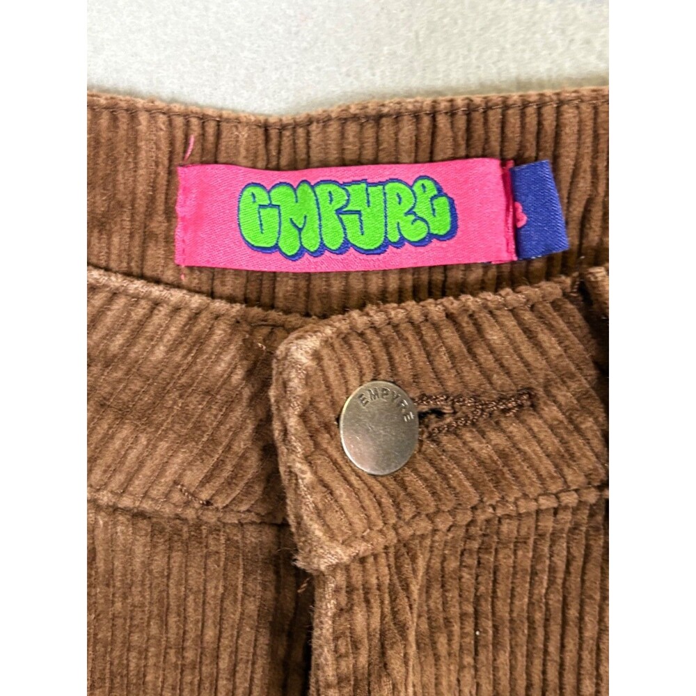 Empyre Corduroy Pants Womens 8 Brown Tori 90s Skater Retro Y2K Baggy (32Wx29L) - Picture 3 of 9